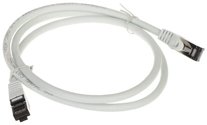 PATCHCORD RJ45/SFTP/8.1/1.0-GREY 1.0m LANBERG-1579380