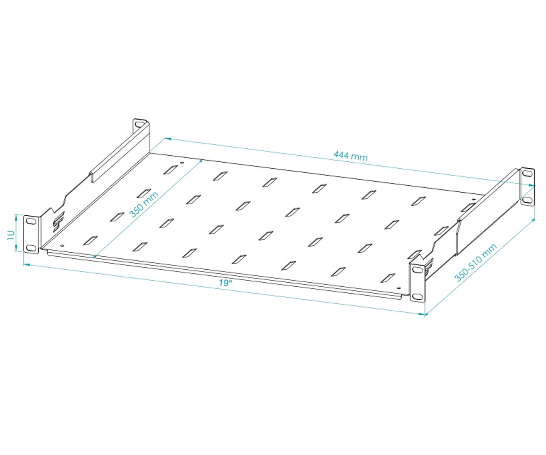 PÓŁKA REGULOWANA S-RSA19-1U-350B STALFLEX-1869627