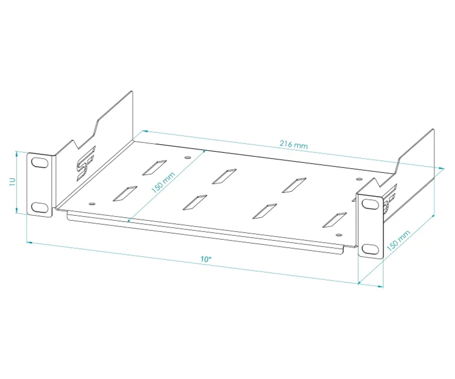 PÓŁKA S-RSF10-1U-150B 150mm STALFLEX-1869649