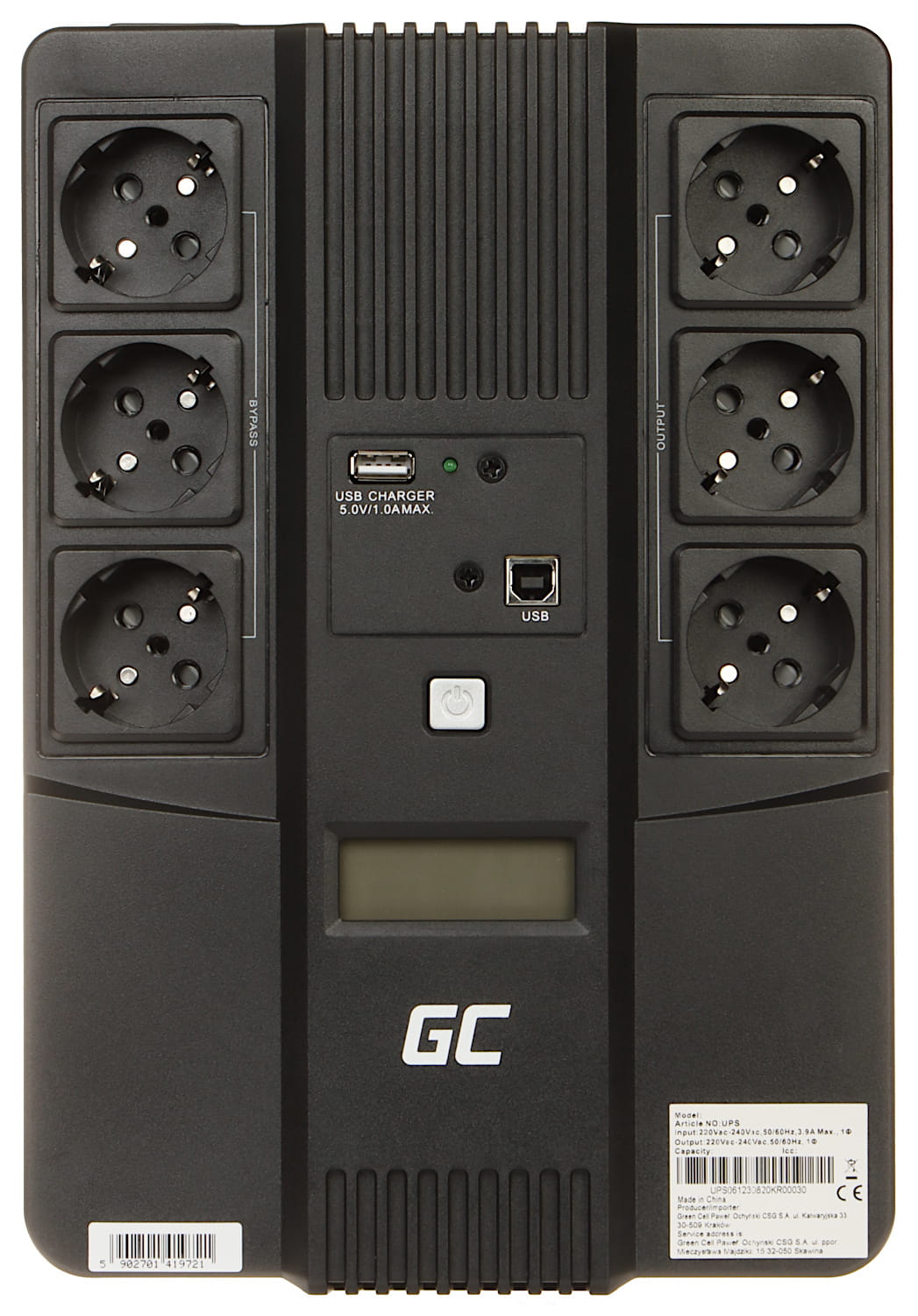 ZASILACZ UPS UPS06 600VA Green Cell-1629382