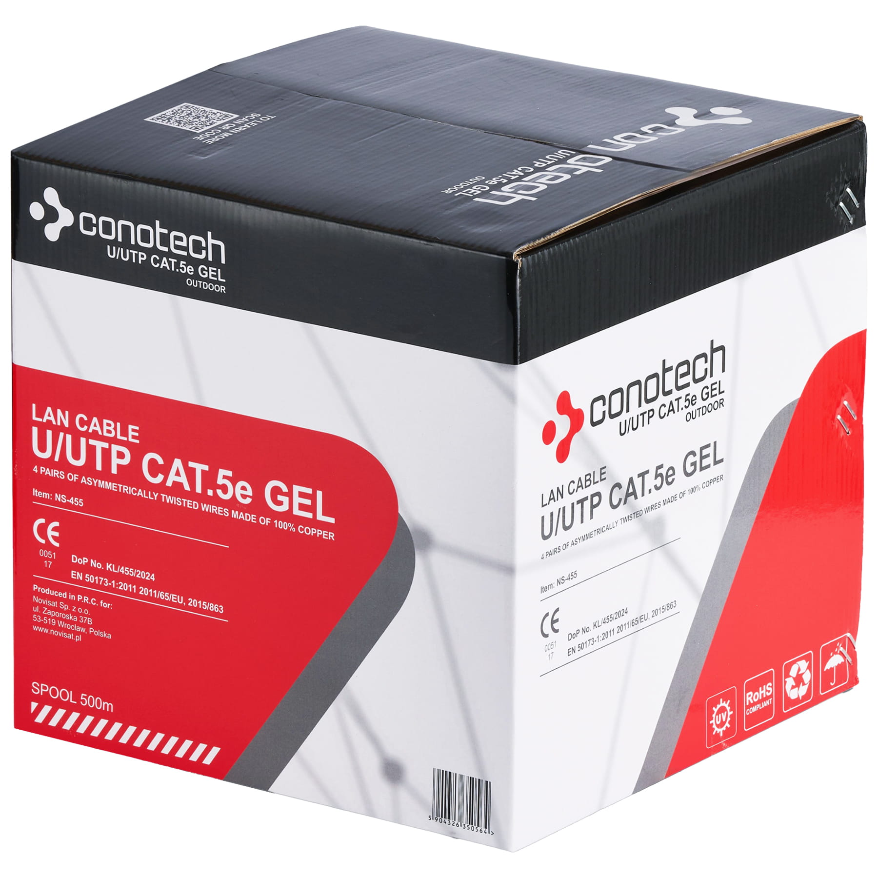 SKRĘTKA UTP/K5/500M/ZEL/CON CONOTECH-1765109