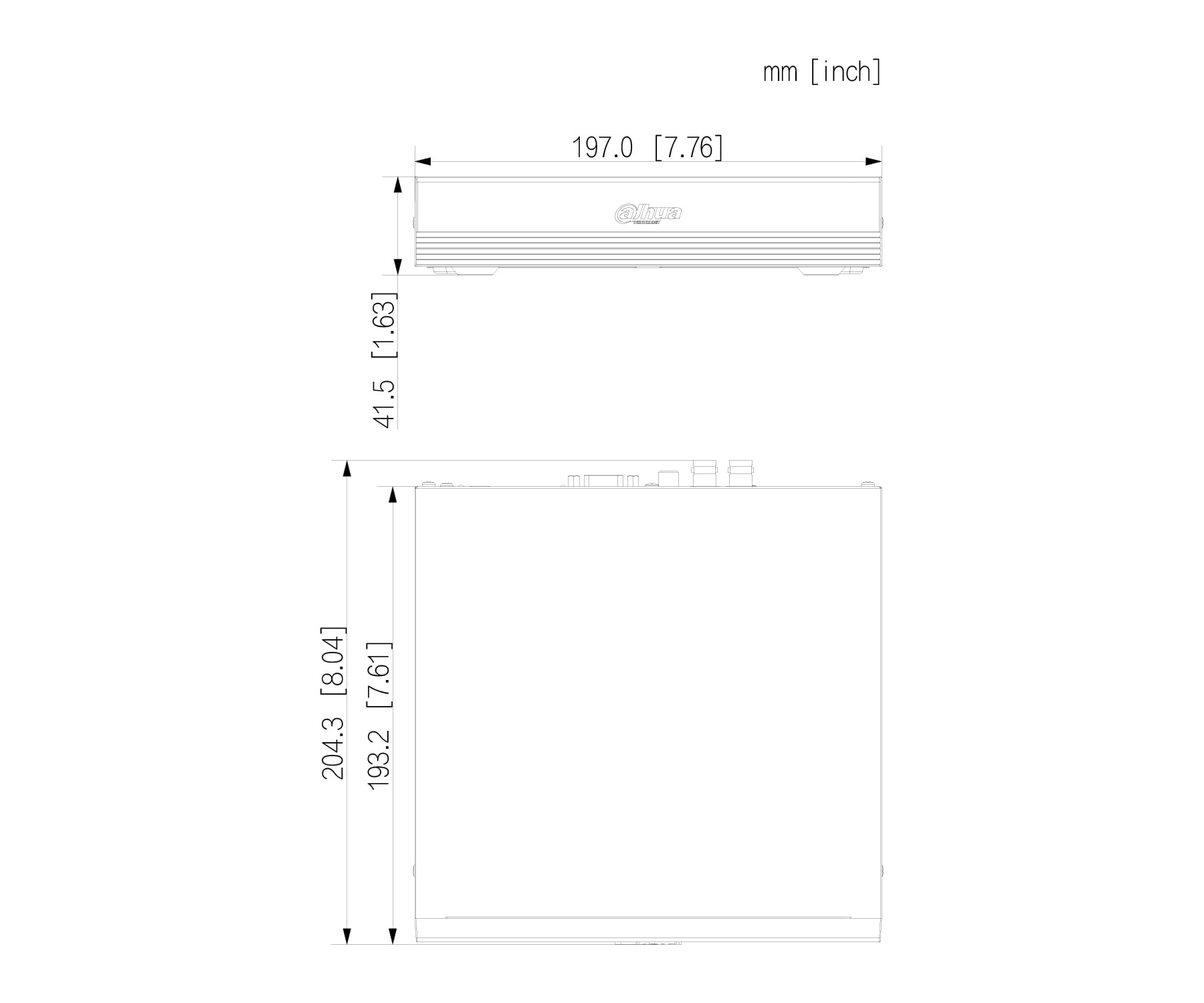 REJESTRATOR AHD, HD-CVI, HD-TVI, CVBS, IP XVR1B04-I/T 4 KANAŁY DAHUA-1822937
