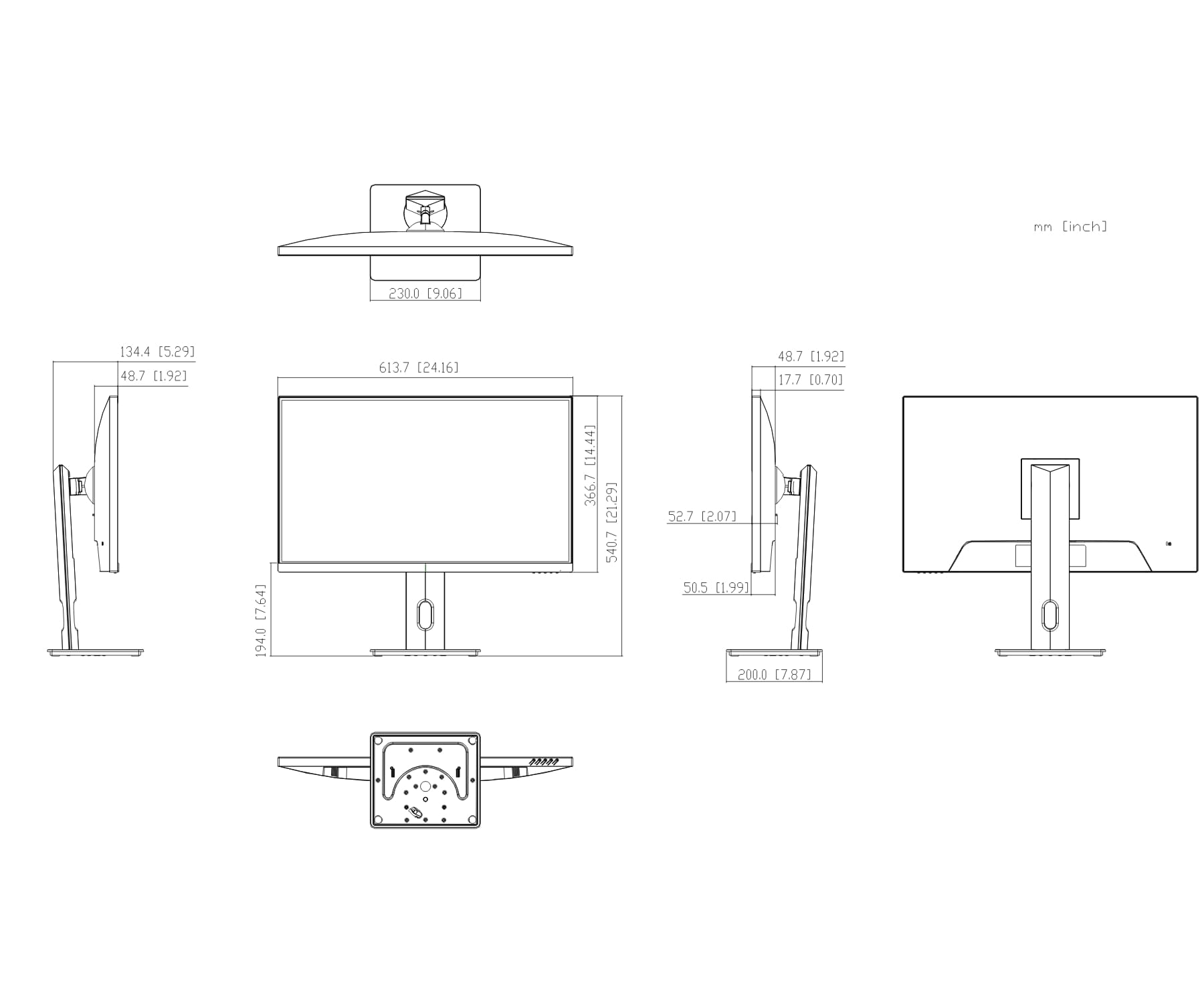 MONITOR HDMI, DP, USB-C, AUDIO, LM27-U401A 27" - 4K UHD DAHUA-1823326