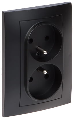 GNIAZDO PODWÓJNE SANTRA/4135-09/EPN 230V 16A Elektro-Plast-1651070