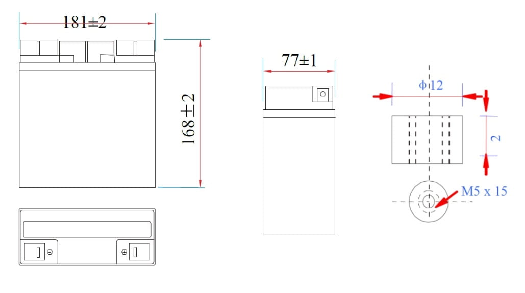 AKUMULATOR 12.8V/24AH/LIFEPO4-MWLJ MW Power-1688214