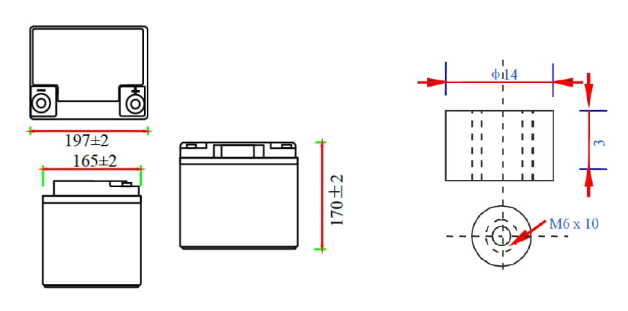 AKUMULATOR 12.8V/50AH/LIFEPO4-MWLJ MW Power-1688217
