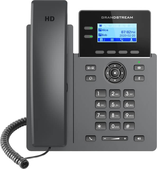 Grandstream GRP2602 – telefon IP – widok z przodu.jpg