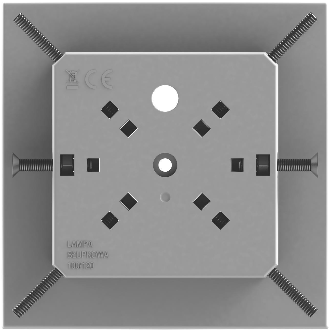 Lampa oświetleniowo-ostrzegawcza Proxima SŁUPKOWA 12-230V (100x100, 120x120)-1917268