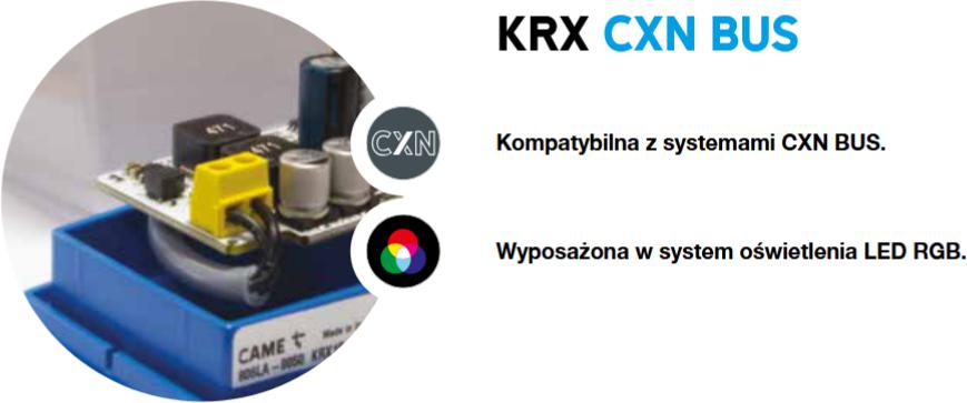 Lampa ostrzegawcza CAME KRX1B1RW BUS/RGB BIAŁA/wielokolorowa (806LA-0050)-1887539