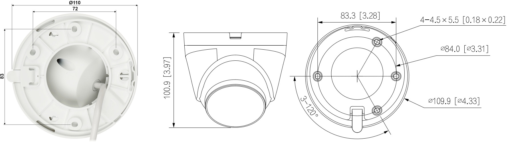 KAMERA IP IPC-HDW1239V-A-IL-0280B Smart Dual Light - 1080p 2.8mm DAHUA-1629400
