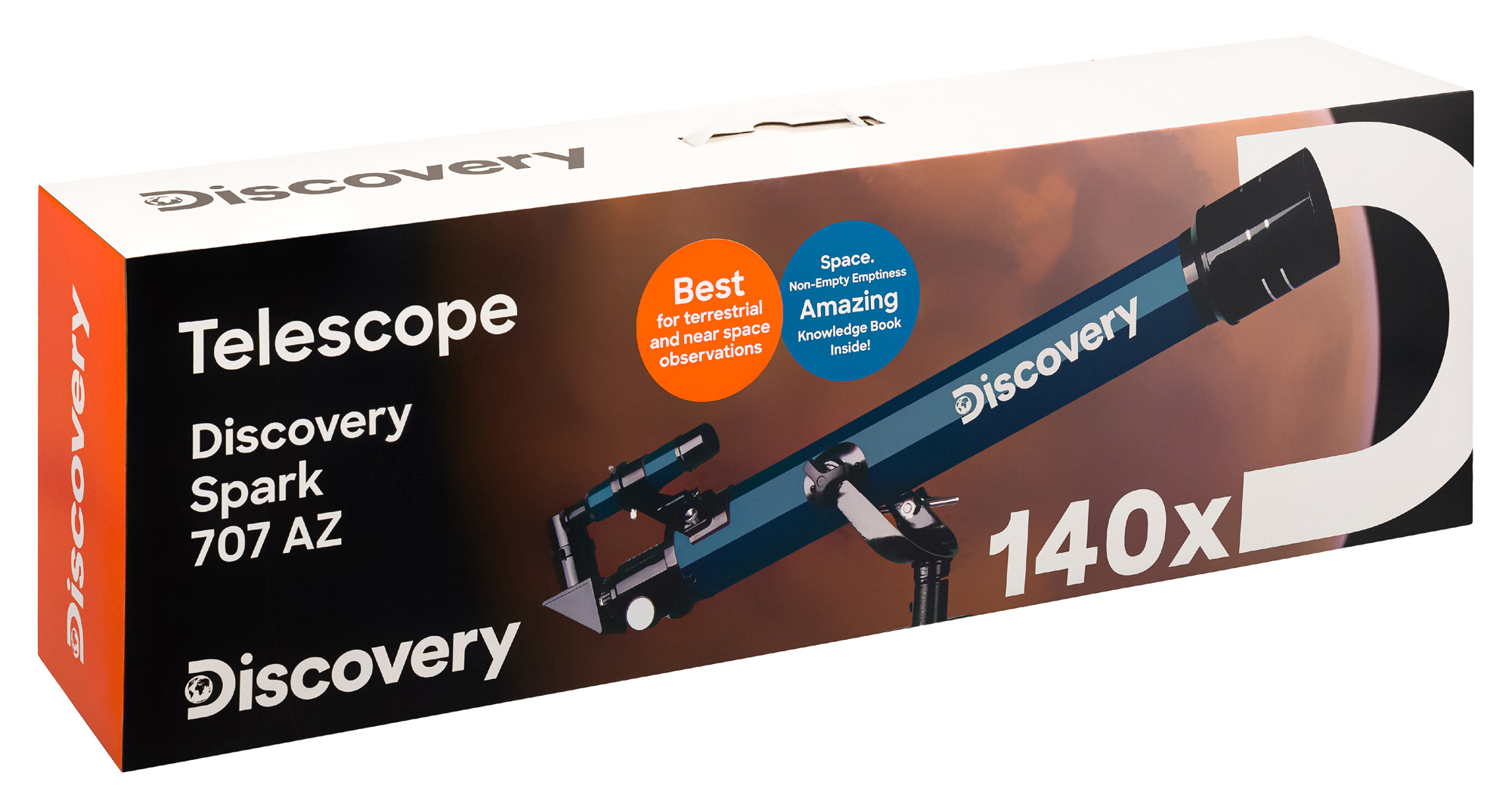 (PL) Teleskop Levenhuk Discovery Spark 707 AZ z książką-1542562