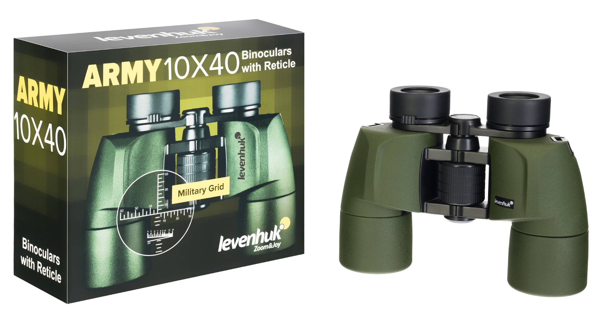 Lornetka Levenhuk Army 10x40 z celownikiem-1569323