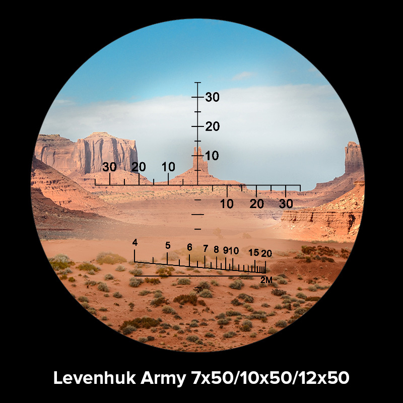 Lornetka Levenhuk Army 7x50 z celownikiem-1570103
