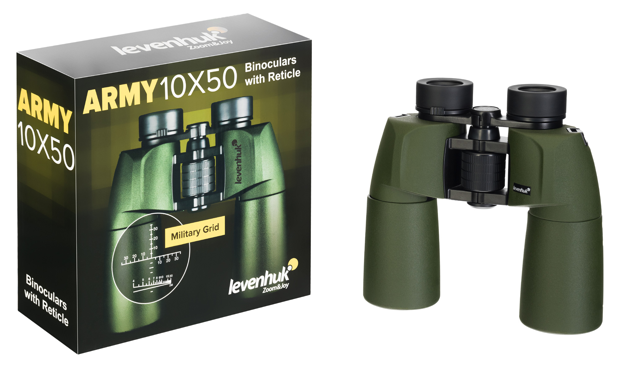 Lornetka Levenhuk Army 10x50 z celownikiem-1569351