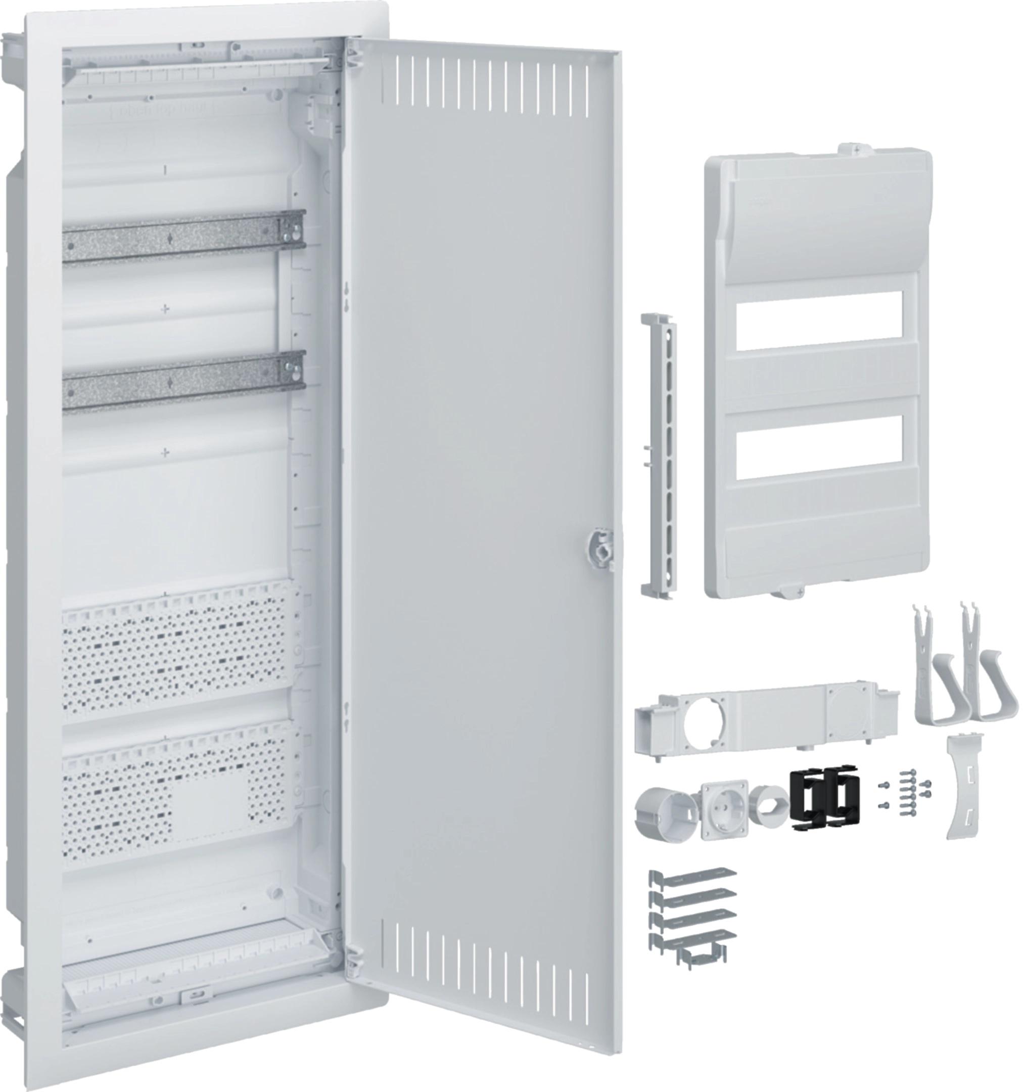 Rozdzielnica hybrydowa podtynkowa, 2 x12modułów, HAGER Volta VU602PLH-1855681