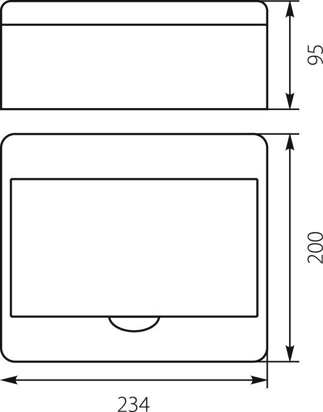 Rozdzielnica n/t RN-8 Fala (N+PE) IP40 200x234x95mm, biała | 7.2 Elektro-Plast Opatówek-1856589