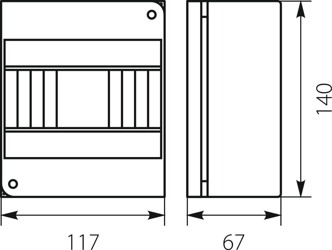 Rozdzielnica n/t RNO 6 IP30 140x117x67mm, biała | 5.6 Elektro-Plast Opatówek-1772457