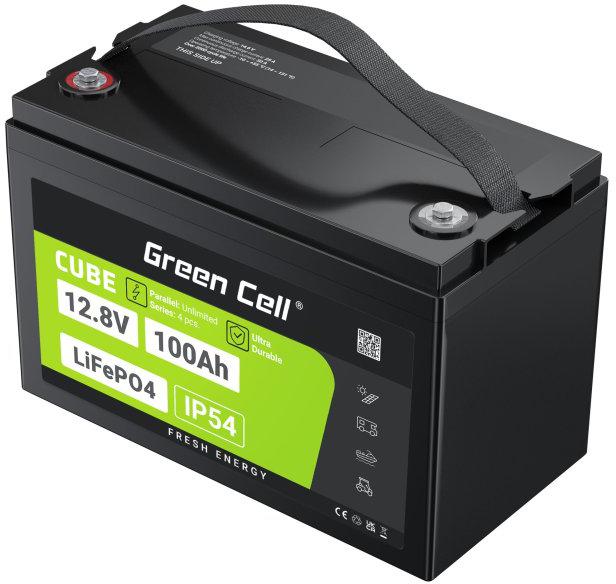 AKUMULATOR LITOWO-ŻELAZOWO-FOSFORANOWY LiFePO4 Green Cell Cube 12.8V 100Ah LFPGC12V100AH-1853360