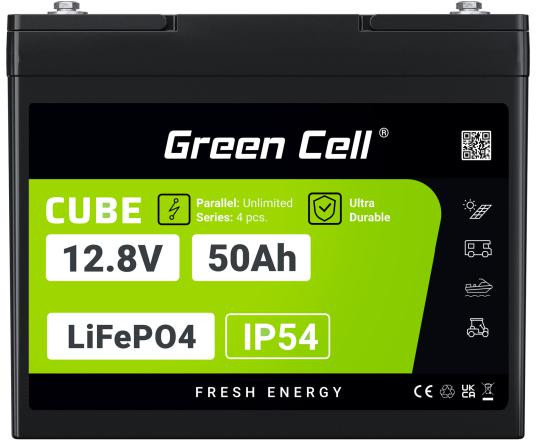 AKUMULATOR LITOWO-ŻELAZOWO-FOSFORANOWY LiFePO4 Green Cell Cube 12.8V 50Ah LFPGC12V50AH-1917564
