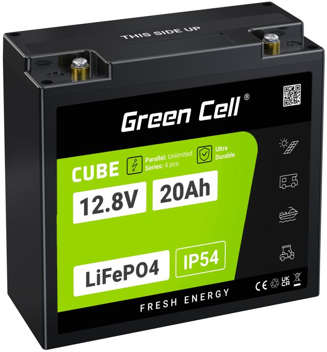 AKUMULATOR LITOWO-ŻELAZOWO-FOSFORANOWY LiFePO4 Green Cell Cube 12.8V 20Ah LFPGC12V20AH-1766005