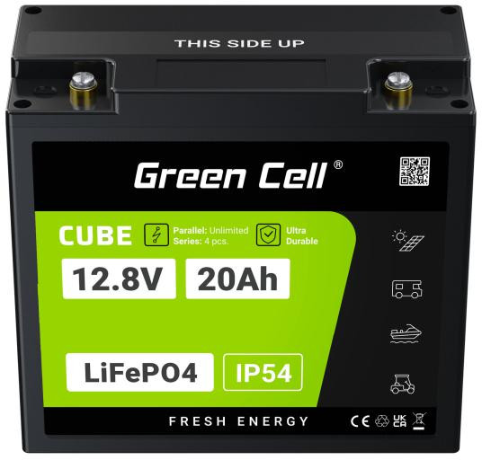 AKUMULATOR LITOWO-ŻELAZOWO-FOSFORANOWY LiFePO4 Green Cell Cube 12.8V 20Ah LFPGC12V20AH-1917573