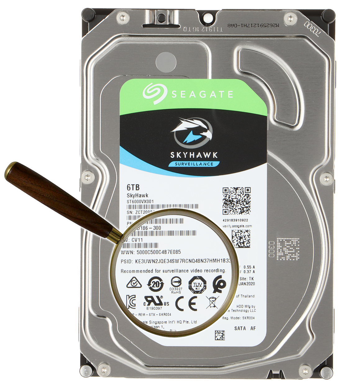DYSK DO REJESTRATORA HDD-ST6000VX001 6TB 24/7 SURVEILLANCE SkyHawk SEAGATE-1329569