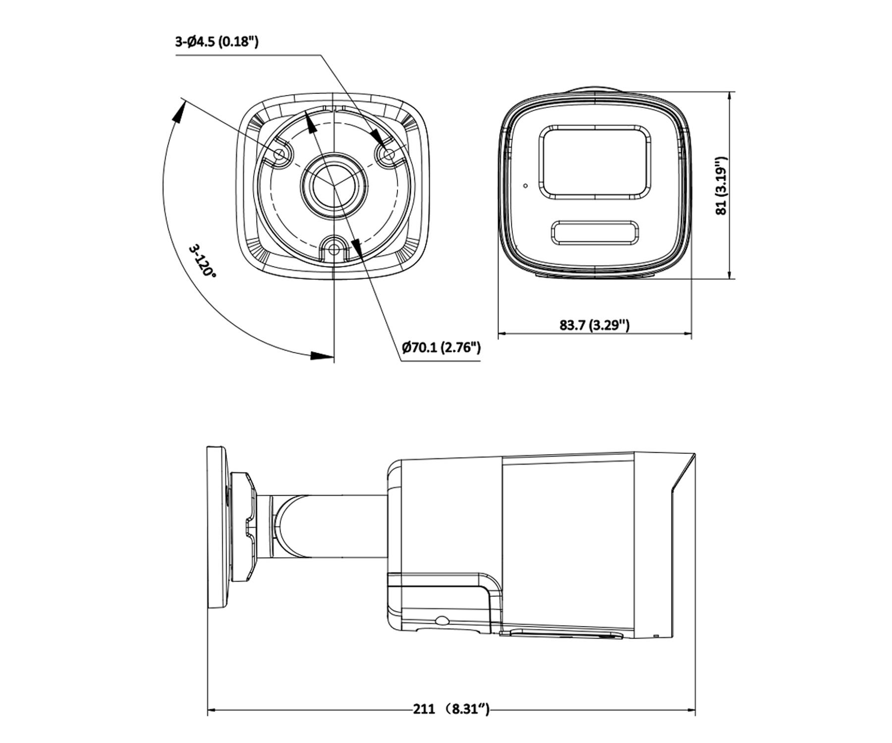 KAMERA IP DS-2CD1T47G3H-LIUF/SRB(2.8MM) ColorVu 3.0 4Mpx Hikvision-1954500