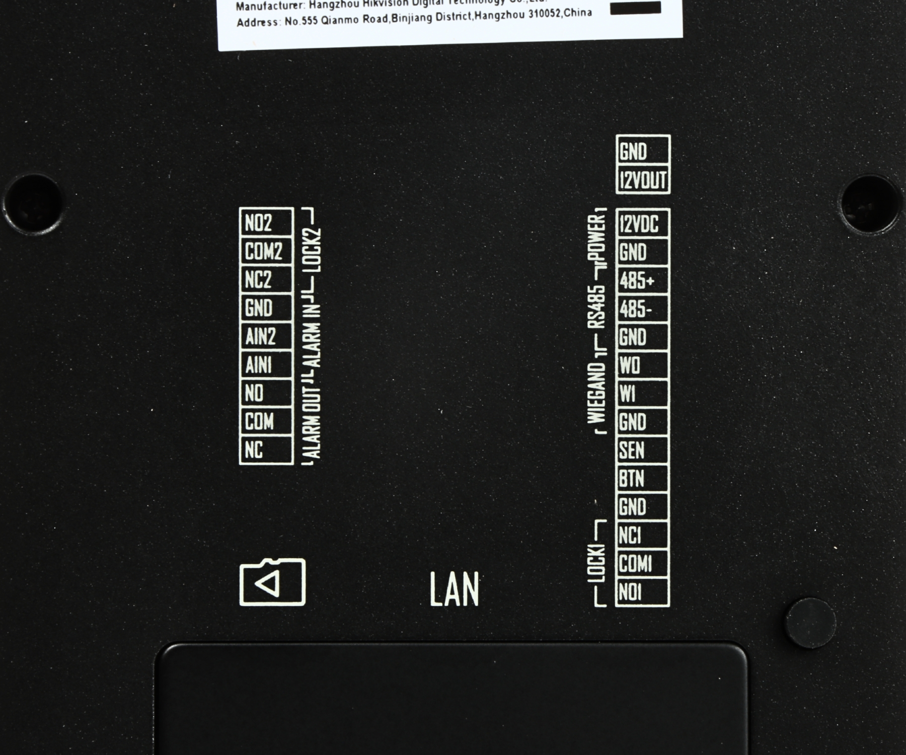 KONTROLER DOSTĘPU DS-K1T502DBWX-CQRE1 Hikvision-1971646