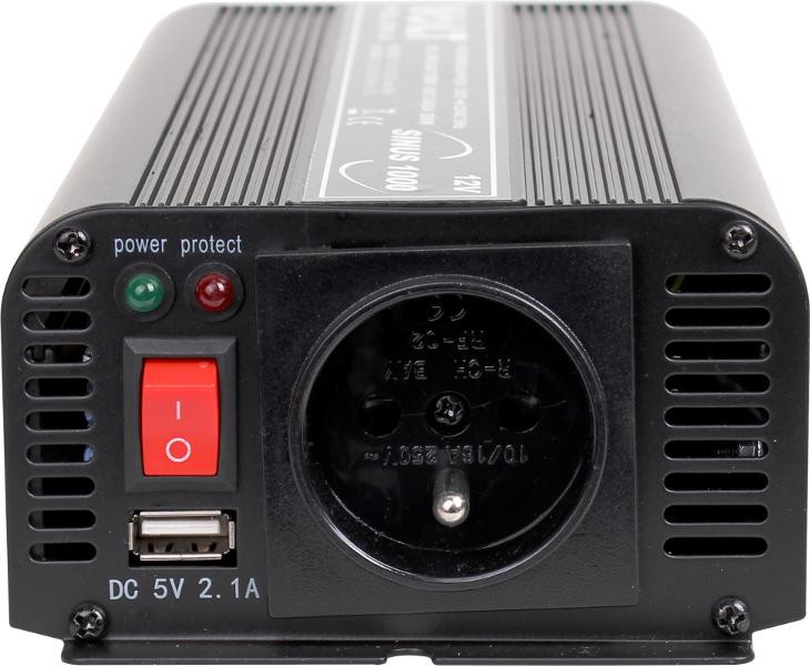 Przetwornica Volt Polska Sinus 500/1000W 12V / 230V-1896317