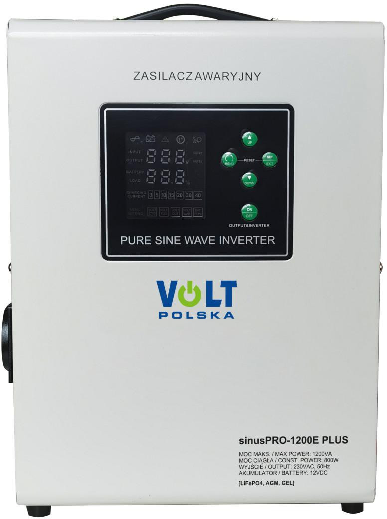Przetwornica VOLT POLSKA SINUSPRO 1200E PLUS 12V 800/1200W LiFePO4, MENU-1952665