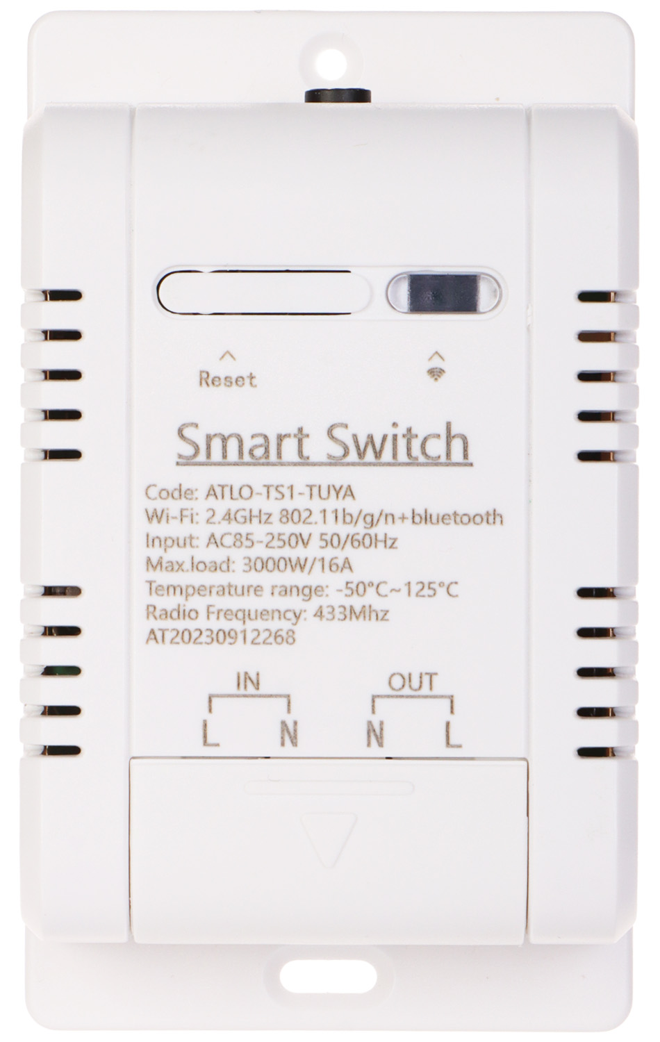 INTELIGENTNY PRZEŁĄCZNIK Z POMIAREM TEMPERATURY ATLO-TS1-TUYA Wi-Fi, Tuya Smart-1648674