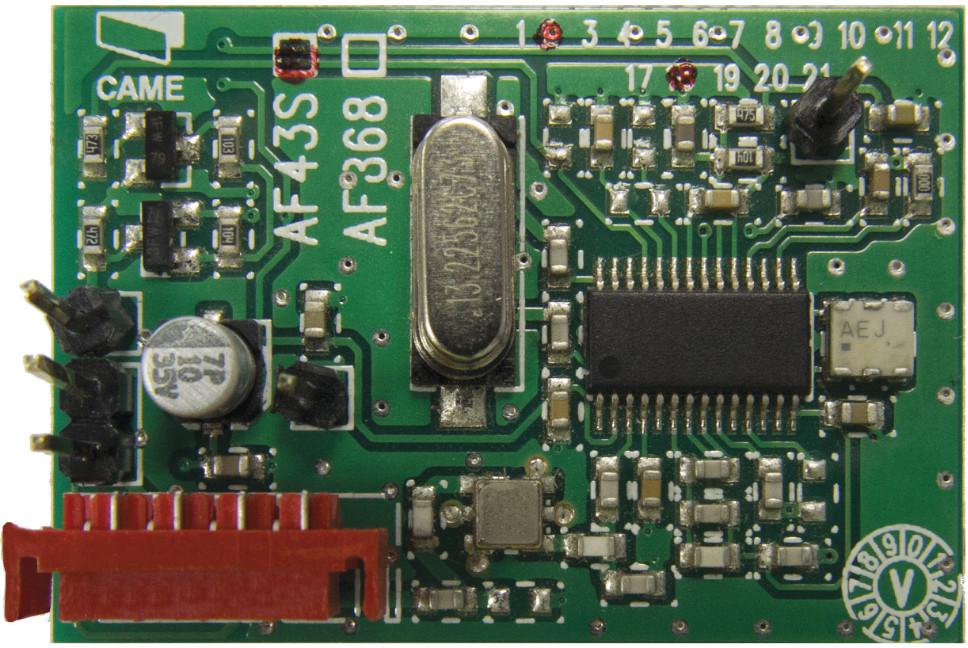 CAME AF43S - karta częstotliwości 433.92 MHz (TOP, ATOMO)-1886853