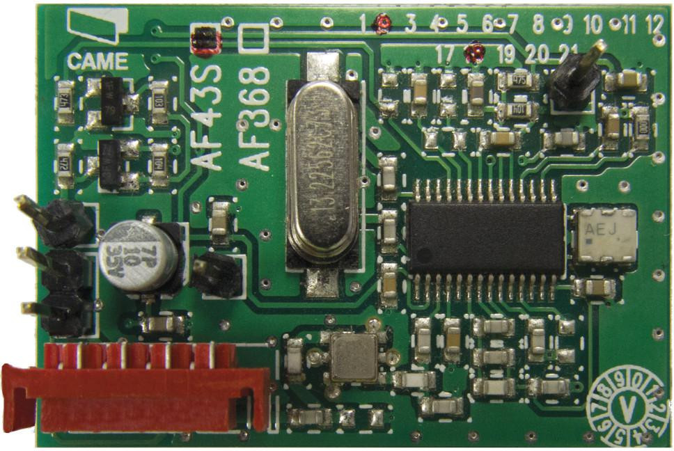 CAME AF43S - karta częstotliwości 433.92 MHz (TOP, ATOMO)-1899641