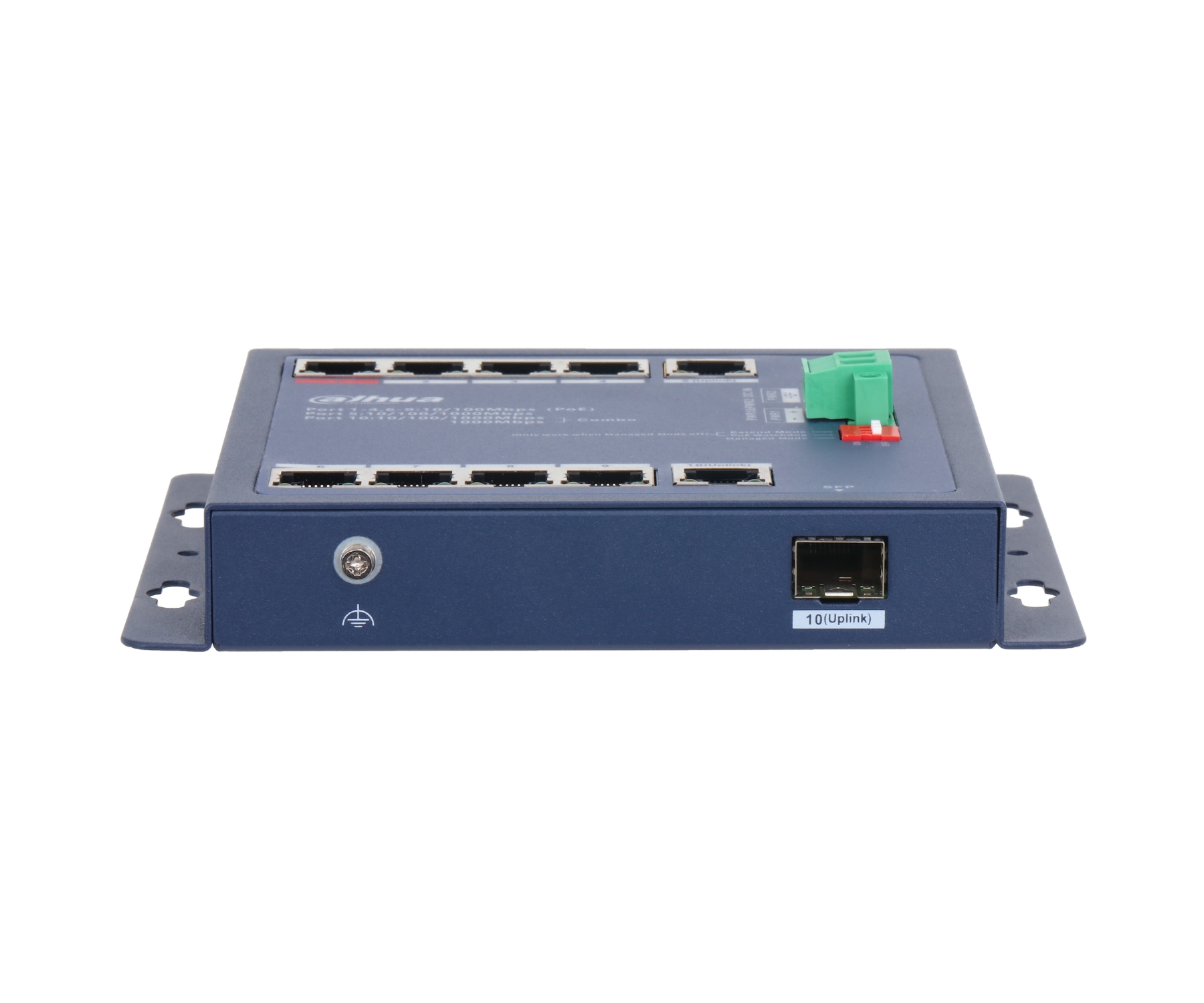 ZARZĄDZALNY SWITCH PRZEMYSŁOWY POE CHS4110-8ET-90-F 8-PORTOWY + 2X UPLINK + 1X SFP DAHUA-1883789
