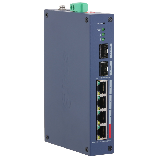 SWITCH PRZEMYSŁOWY POE CHS4206-4ET-90 4-PORTOWY + 2X SFP DAHUA-1822986