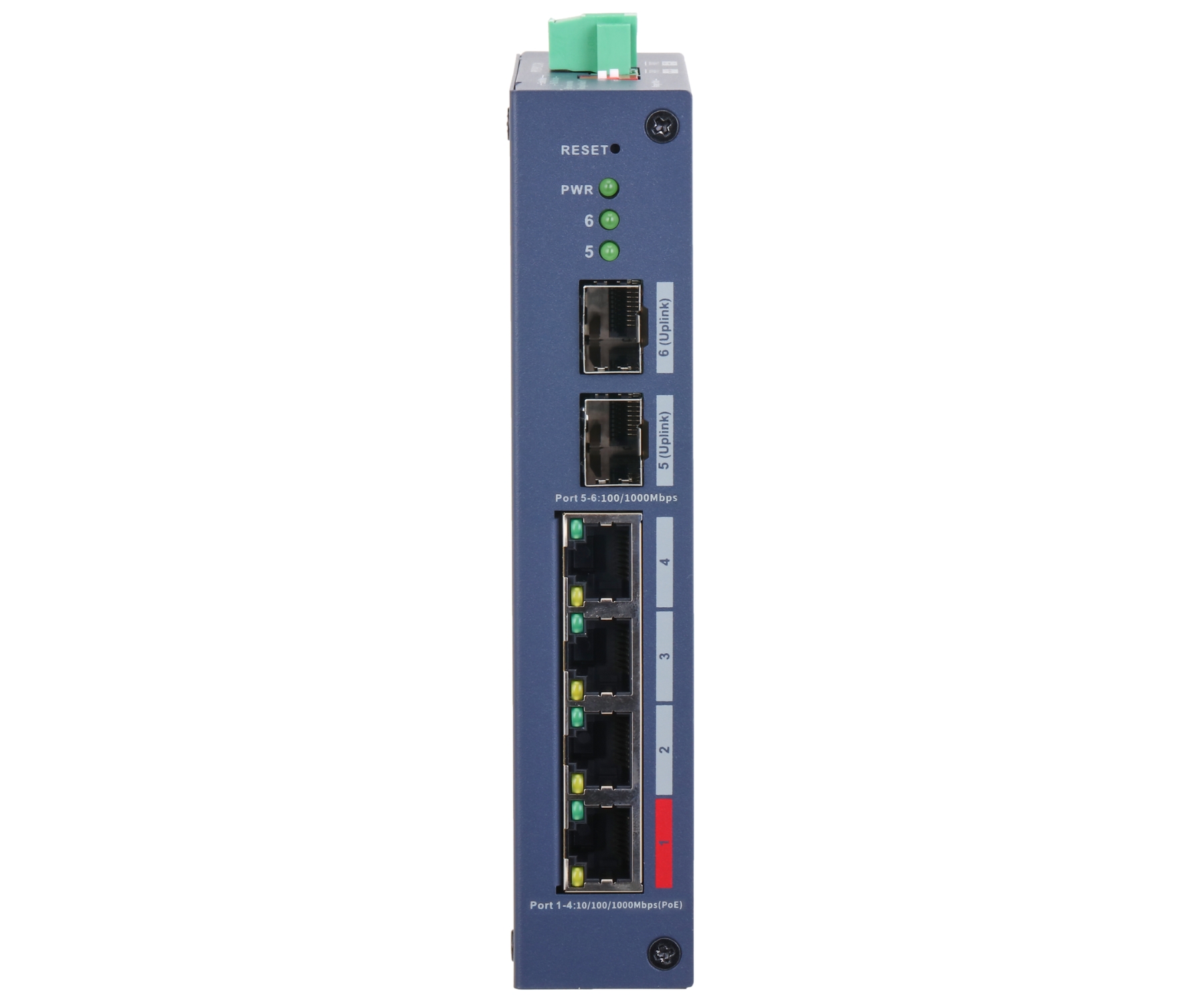 ZARZĄDZALNY SWITCH PRZEMYSŁOWY POE CHS4206-4GT-90 4-PORTOWY + 2X SFP DAHUA-1883795