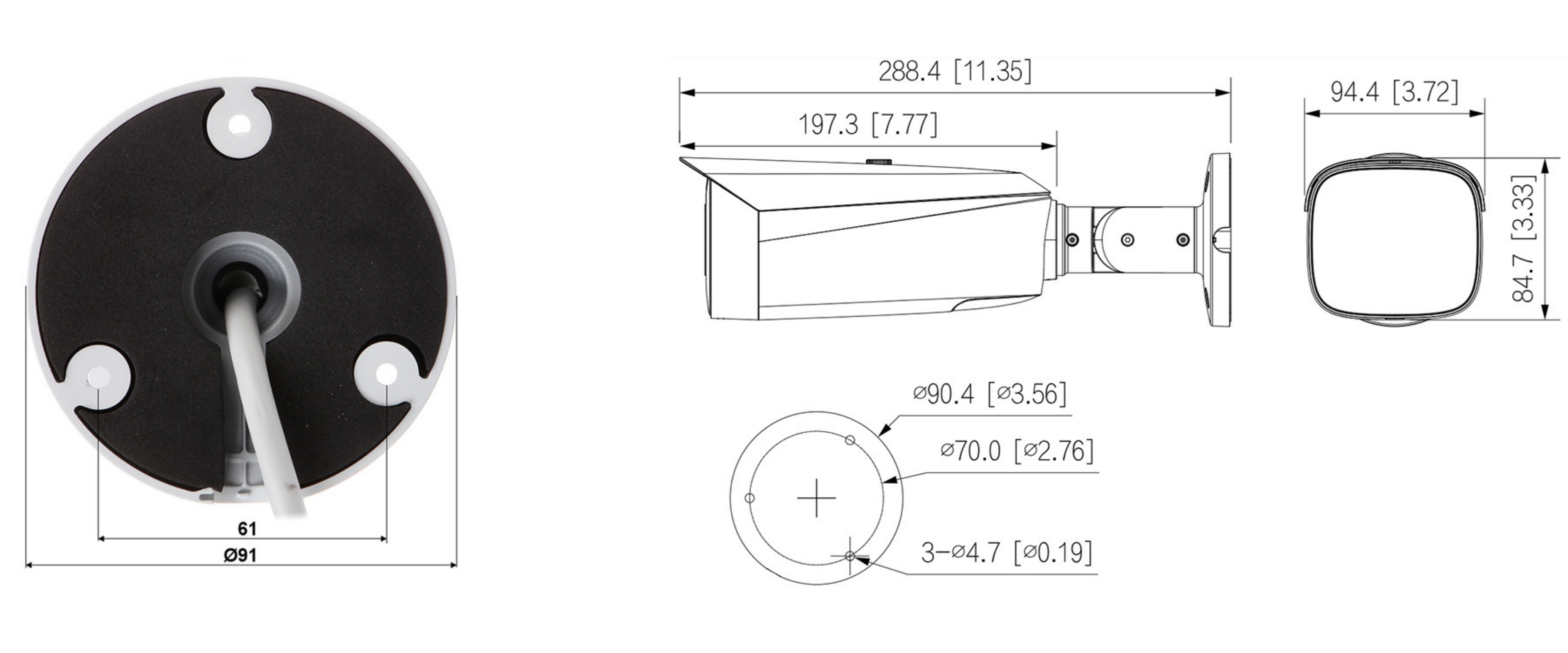 KAMERA WANDALOODPORNA IP IPC-HFW5459T1-ASE-PV-0280B-PRO WizColor WizMind - 4Mpx 2.8mm DAHUA-1951139