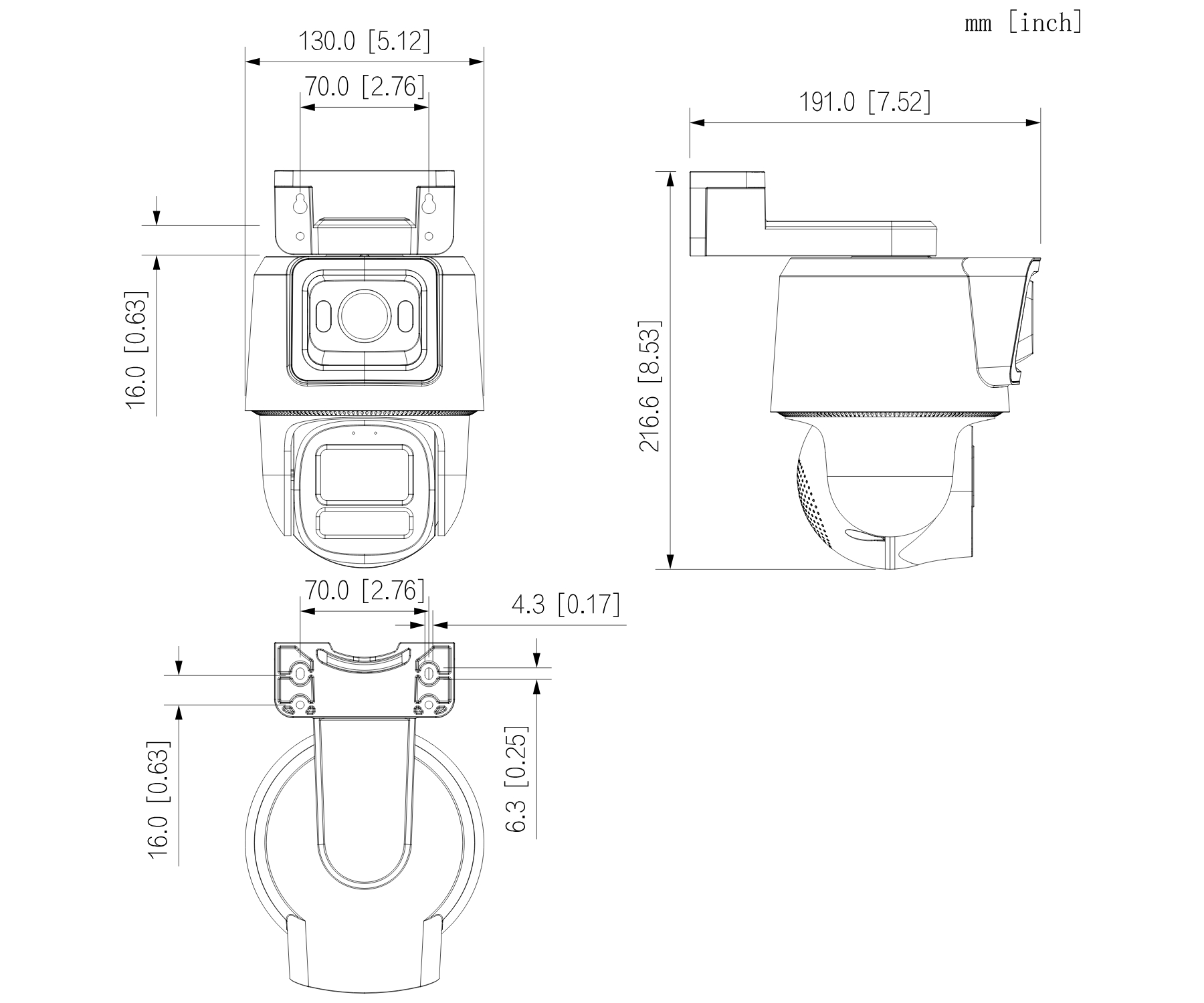 KAMERA PT IP OBROTOWA ZEWNĘTRZNA IPC-PTS2449C-4E3Z-S-PV-PRO WizColor Active Deterrence 2Mpx, 4Mpx DAHUA-1873887