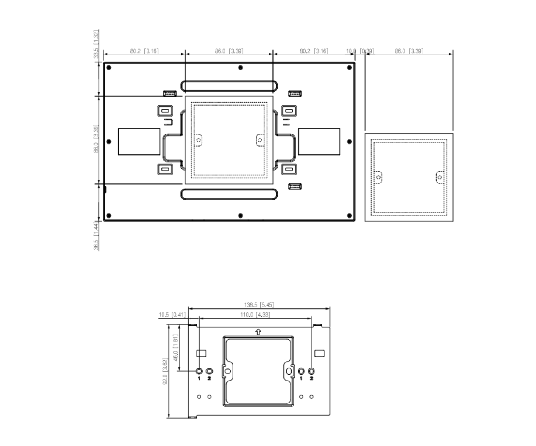PANEL WEWNĘTRZNY SCP3044A-BZ IP / Wi-Fi / 4-Wire DAHUA-1884430