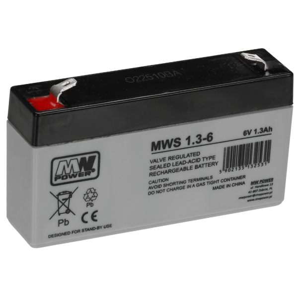 AKUMULATOR 6V/1.3AH-MWS MW Power-1883822