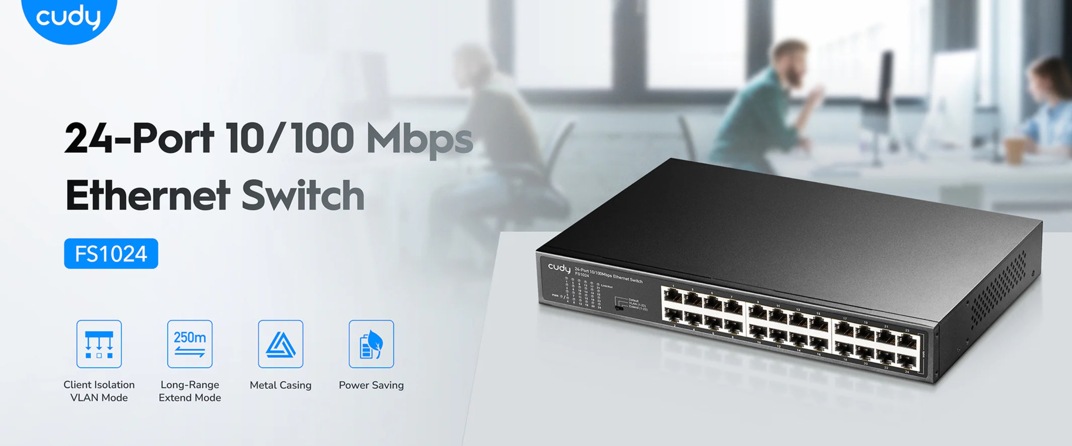SWITCH   FS1024 24-PORTOWY CUDY-1937900